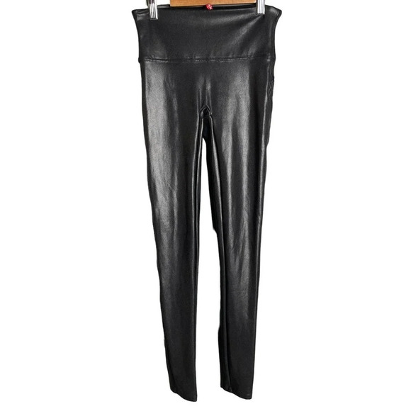 Spanx Faux Leather Leggings Black Size S - Picture 2 of 6